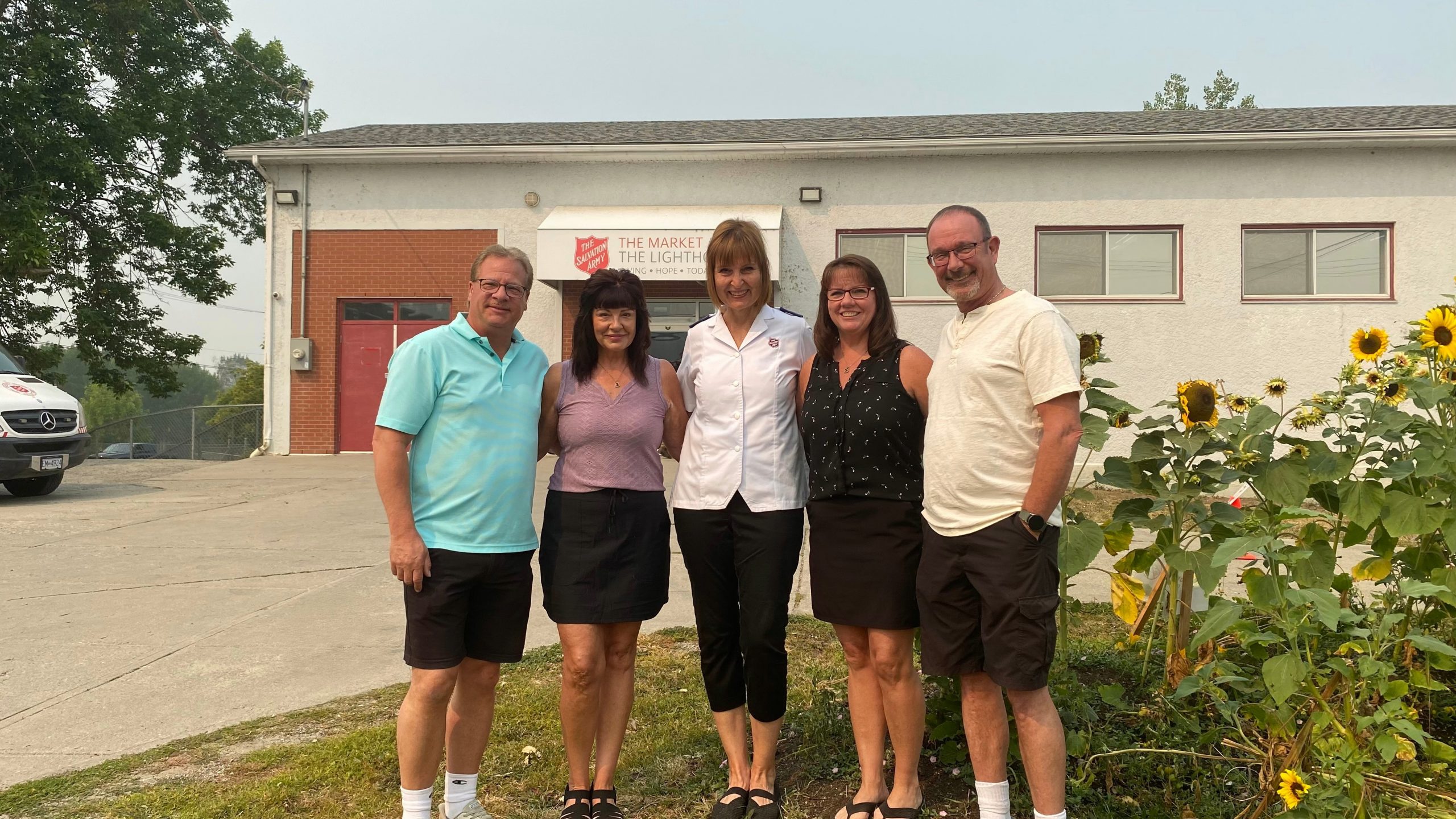 Wes and Linda Walter of Fort St. John and Barb and Paul Davey of Dawson Creek visited The Lighthouse following a generous legacy gift made through the Estate of their grandmother, Victoria MacQuarrie. Victoria's gift will help support the ongoing work serving vulnerable individuals and families in the community.